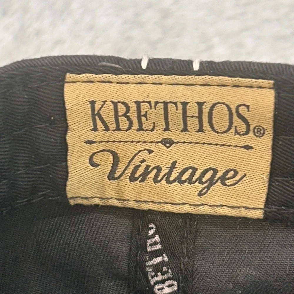 Blessed Leopard Patch Womens Black KBETHOS Vintage Baseball Hat‎ Distressed OSFM